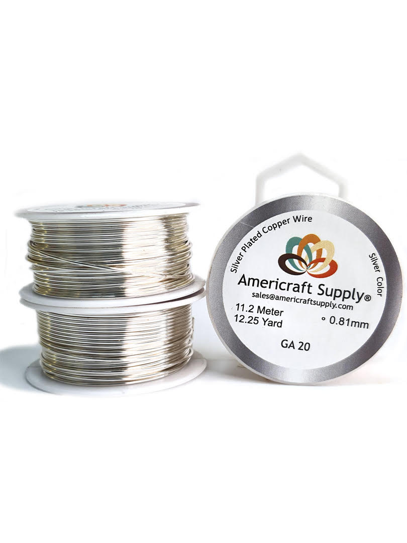 Silver Color.  Ga 14-16-18-20-22-24-26-28-30-32 Does not tarnish. Brand Americraft Supply®