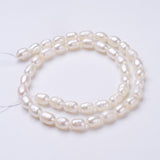 Natural pearl by strands 35 cm