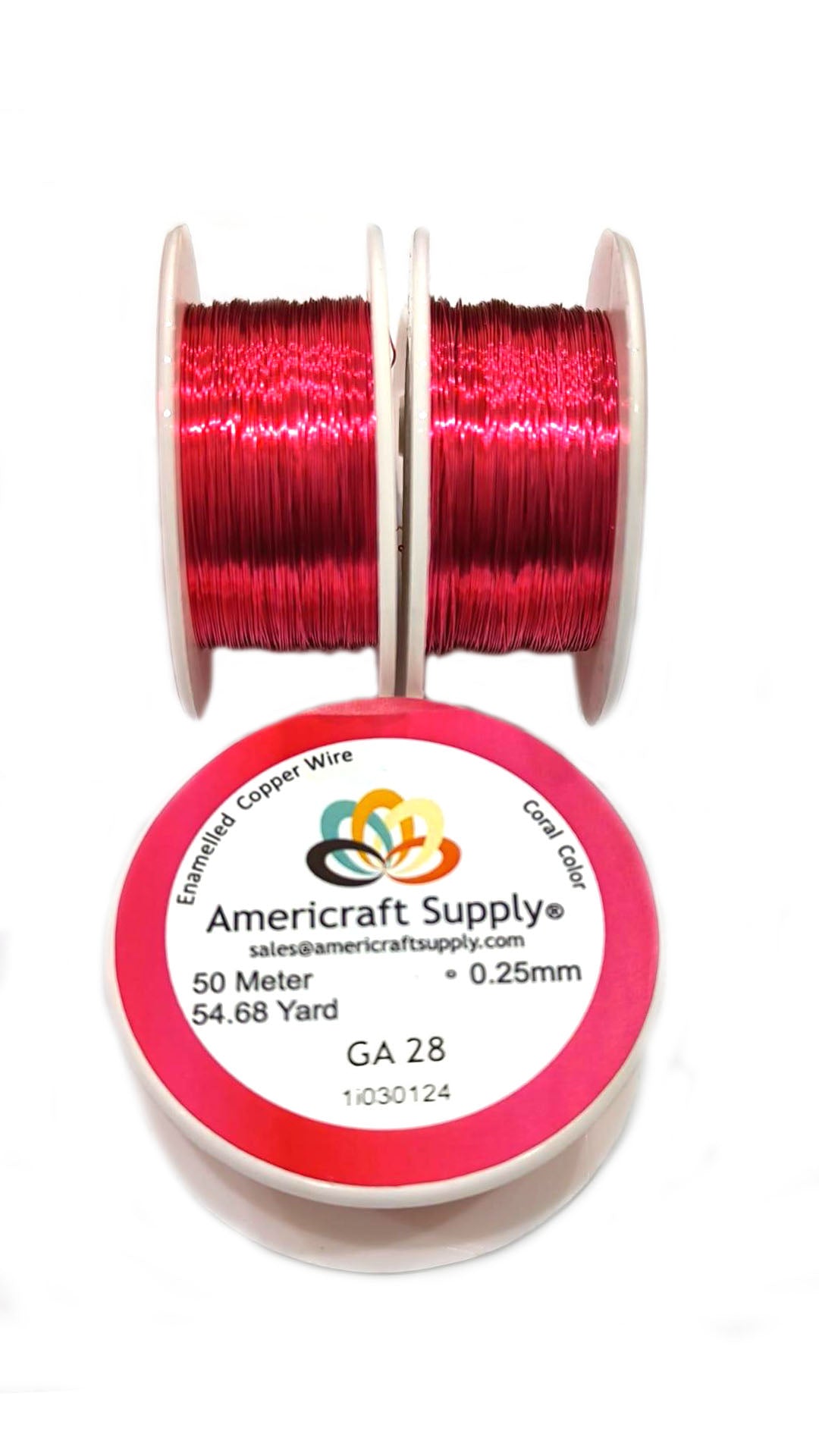 Coral Color GA 28, GA 30, GA 32  Brand AMERICRAFT SUPPLY