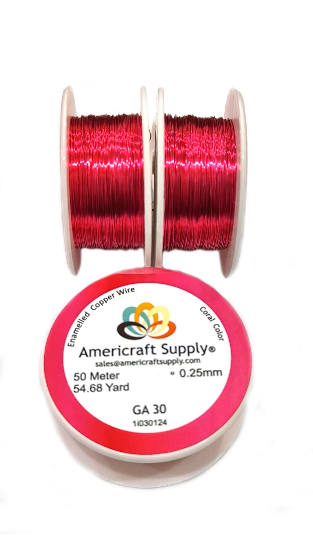 Coral Color GA 28, GA 30, GA 32  Brand AMERICRAFT SUPPLY