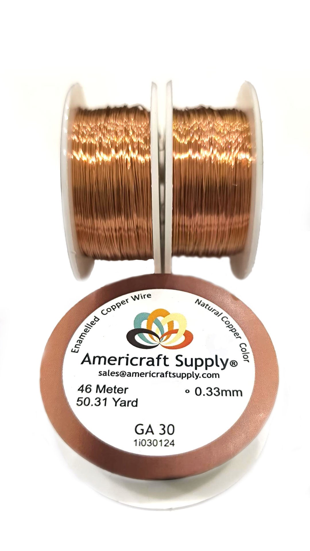 Natural Copper with enamel Color GA 28, GA 30, GA 32  Brand AMERICRAFT SUPPLY