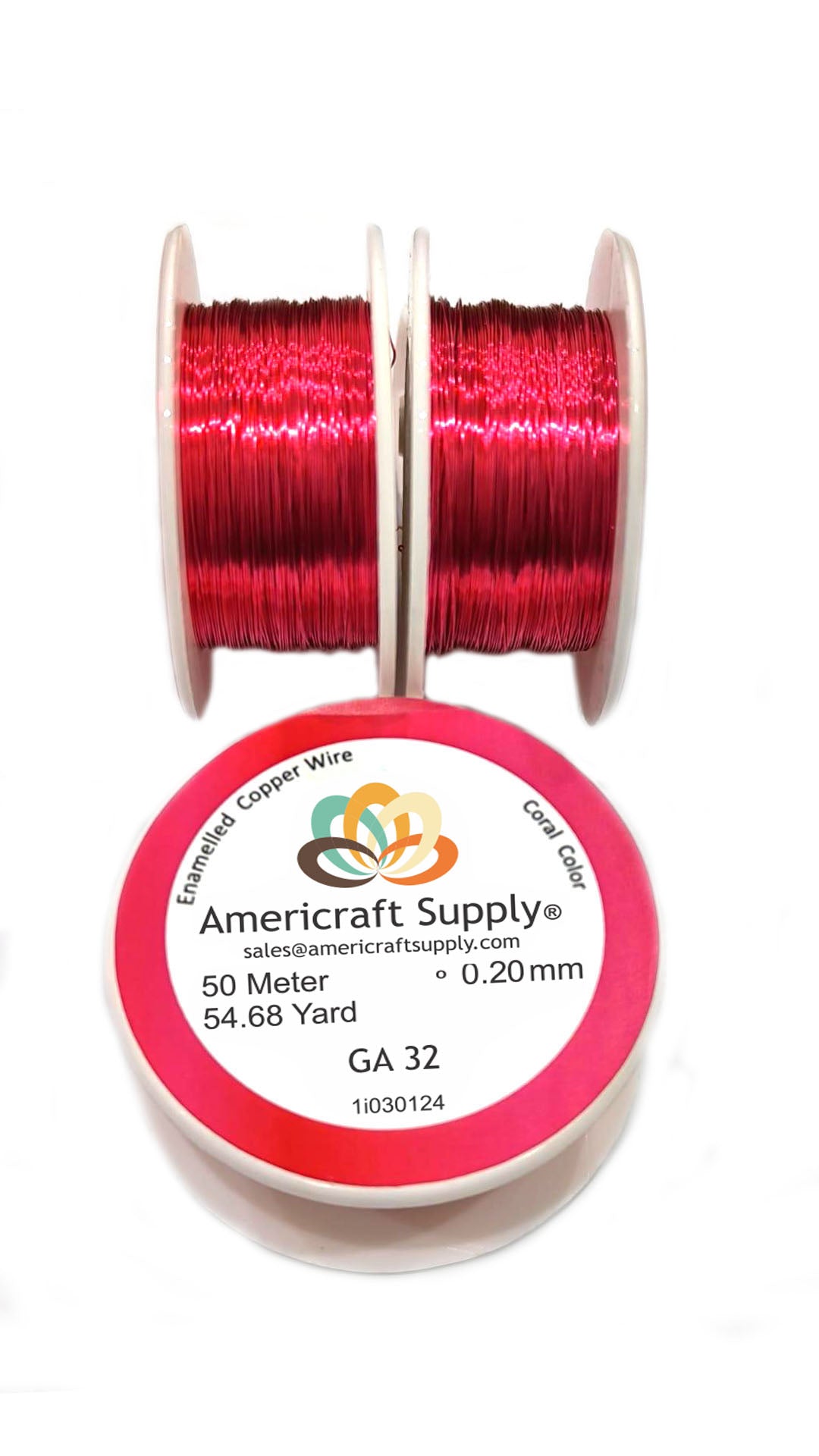 Coral Color GA 28, GA 30, GA 32  Brand AMERICRAFT SUPPLY