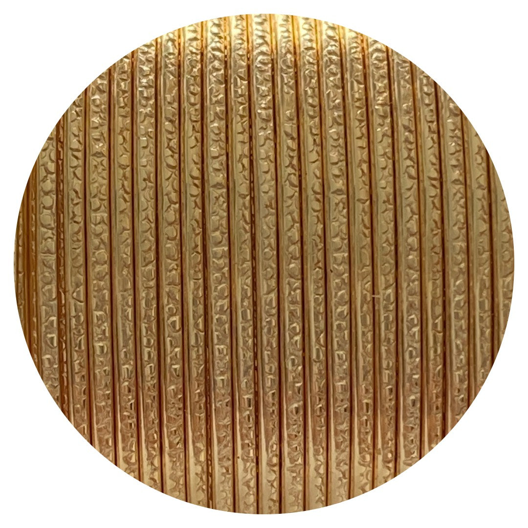 Gold-colored textured wire, Bubble Model.