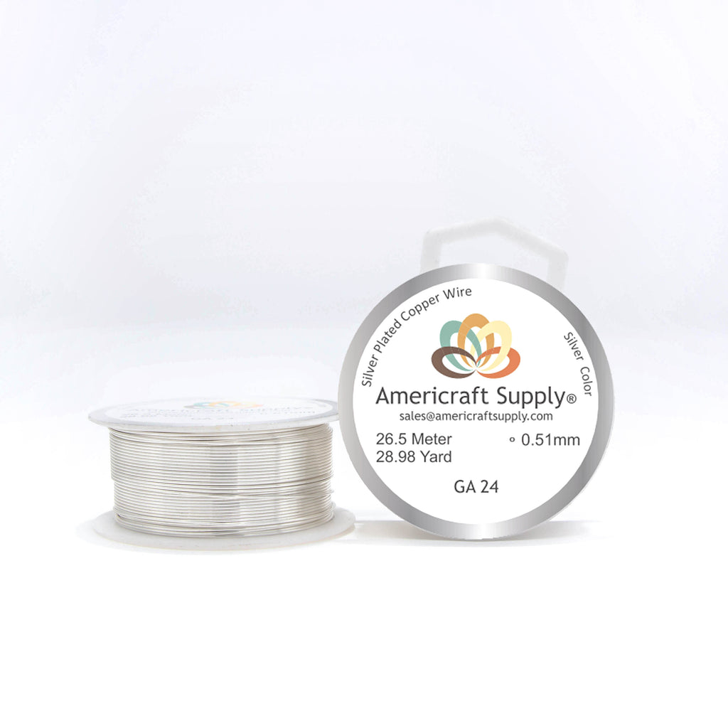 Silver Color GA 24 Brand Americraft Supply. By meters.