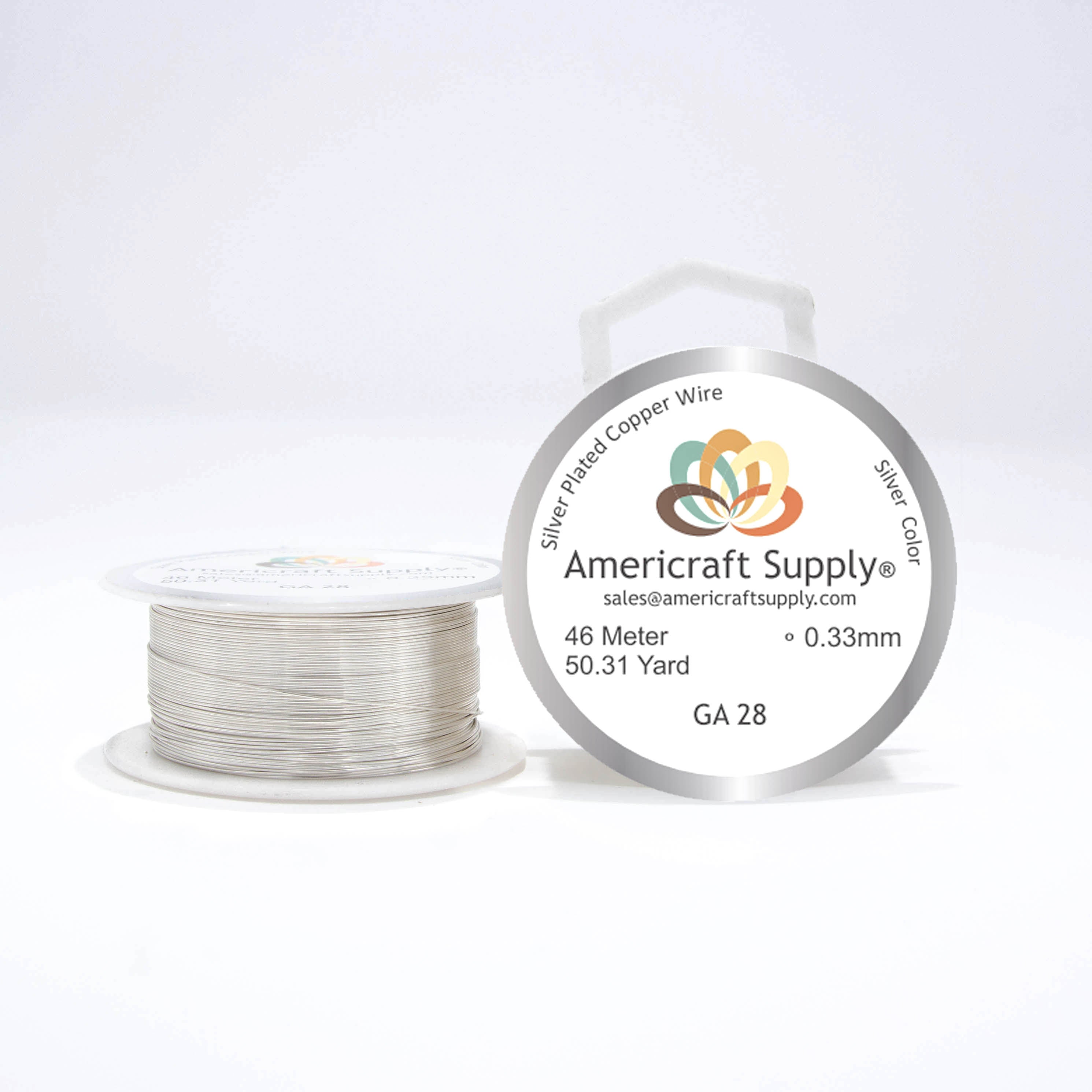 Silver Color GA 28 Brand Americraft Supply. By meters.