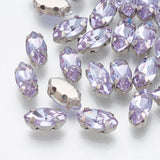 Rhinestone: 12x6x4.5mm, Hole: 0.8~1mm