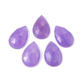 Natural Stones Cabochons. Faceted Theardrop 25x16x6mm Dyed