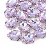 Rhinestone: Faceted Teardrop 14.5x4x4mm, hole: 0.8~1mm