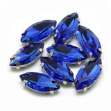 Rhinestone: 15x7x5mm, Hole: 0.8~1mm