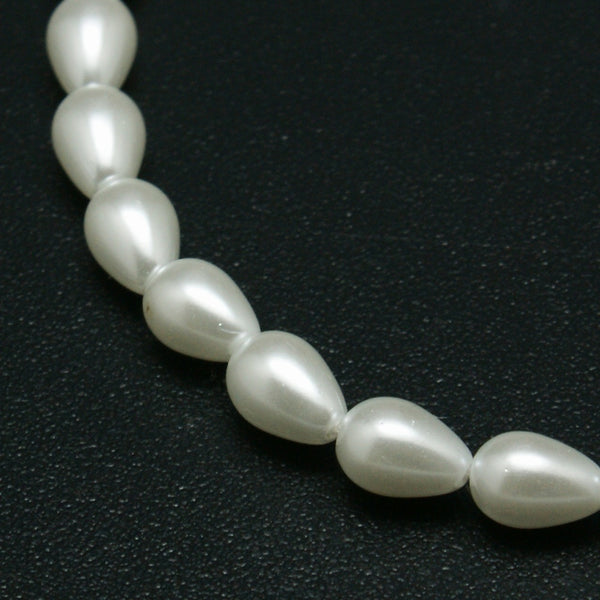 3mm Smooth Round, White MOP (Mother of Pearl) Beads (16 Str