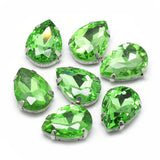 Rhinestone: Faceted Teardrop 14.5x4x4mm, hole: 0.8~1mm