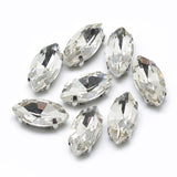 Rhinestone: 15x7x5mm, Hole: 0.8~1mm