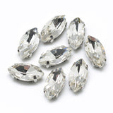 Rhinestone: 12x6x4.5mm, Hole: 0.8~1mm