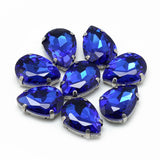 Rhinestone: Faceted Teardrop 14.5x4x4mm, hole: 0.8~1mm