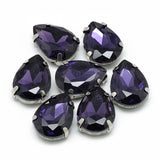 Rhinestone: Faceted Teardrop 14.5x4x4mm, hole: 0.8~1mm