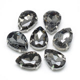 Rhinestone: Faceted Teardrop 14.5x4x4mm, hole: 0.8~1mm