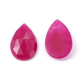 Natural Stones Cabochons. Faceted Theardrop 25x16x6mm Dyed