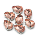 Rhinestone: Faceted Teardrop 14.5x4x4mm, hole: 0.8~1mm