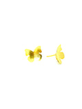 BASE EARRING, BUTTERFLY, GOLD PLATED