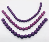 Murano glass Matte Purple  Strips