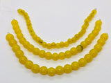 Murano Glass Translucent Yellow Strips