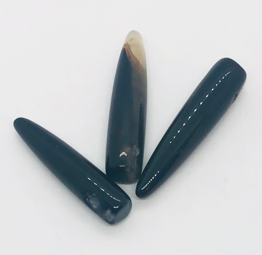 Black Agate Tusk Stone