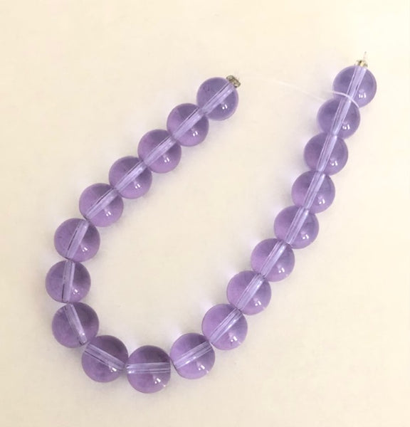 Murano Glass Light Lilac Translucent Strips