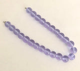 Murano Glass Light Lilac Translucent Strips