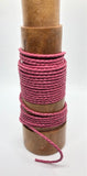 Natural braided leather thread