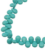 Synthetic Turquoise Beads Strands, Teardrop.