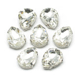 Rhinestone: Faceted Teardrop 14.5x4x4mm, hole: 0.8~1mm