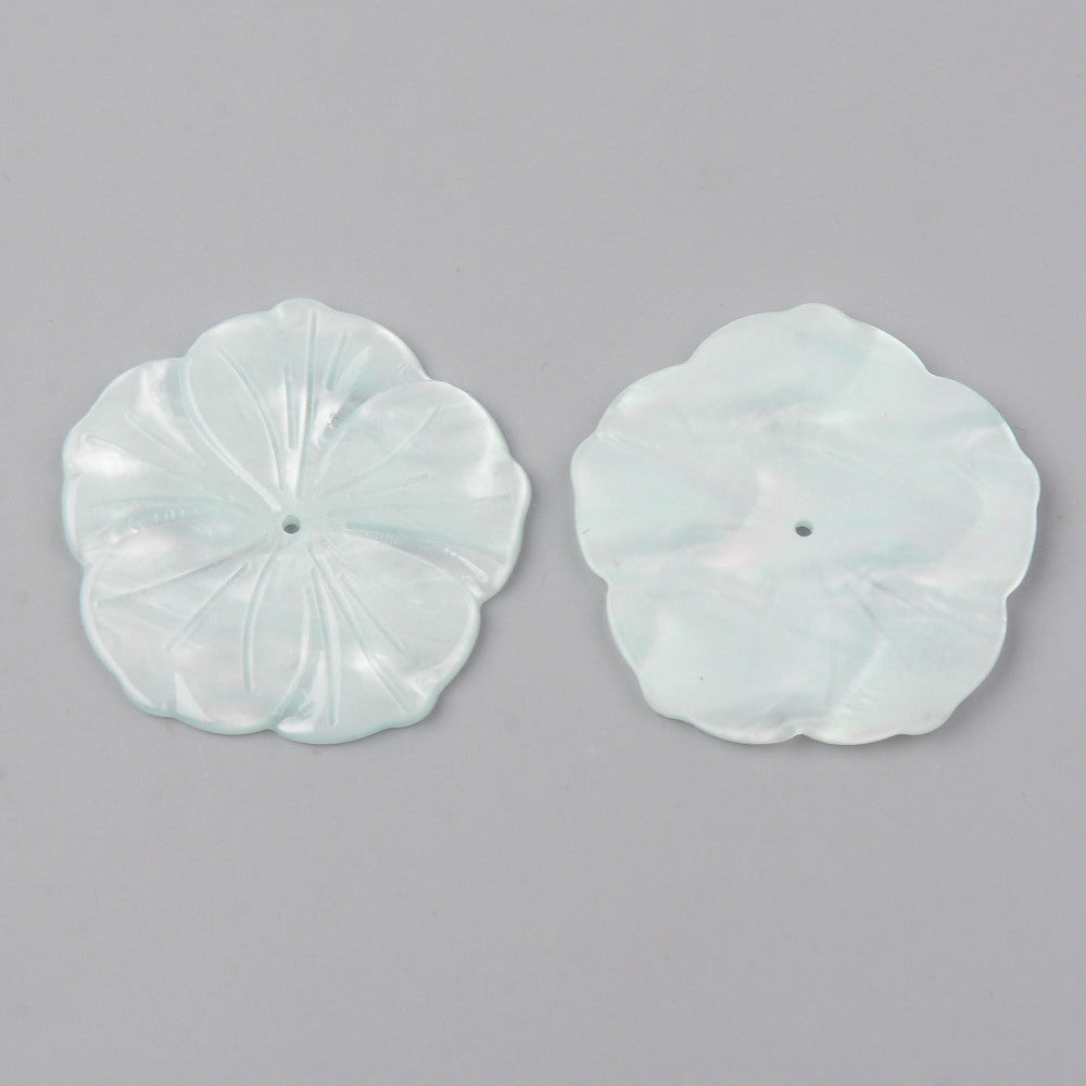 Resin flower imitation of mother-of-pearl shell