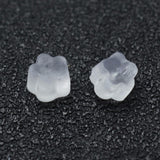 Caps  transparent rubber earring safety  5mm - 4mm