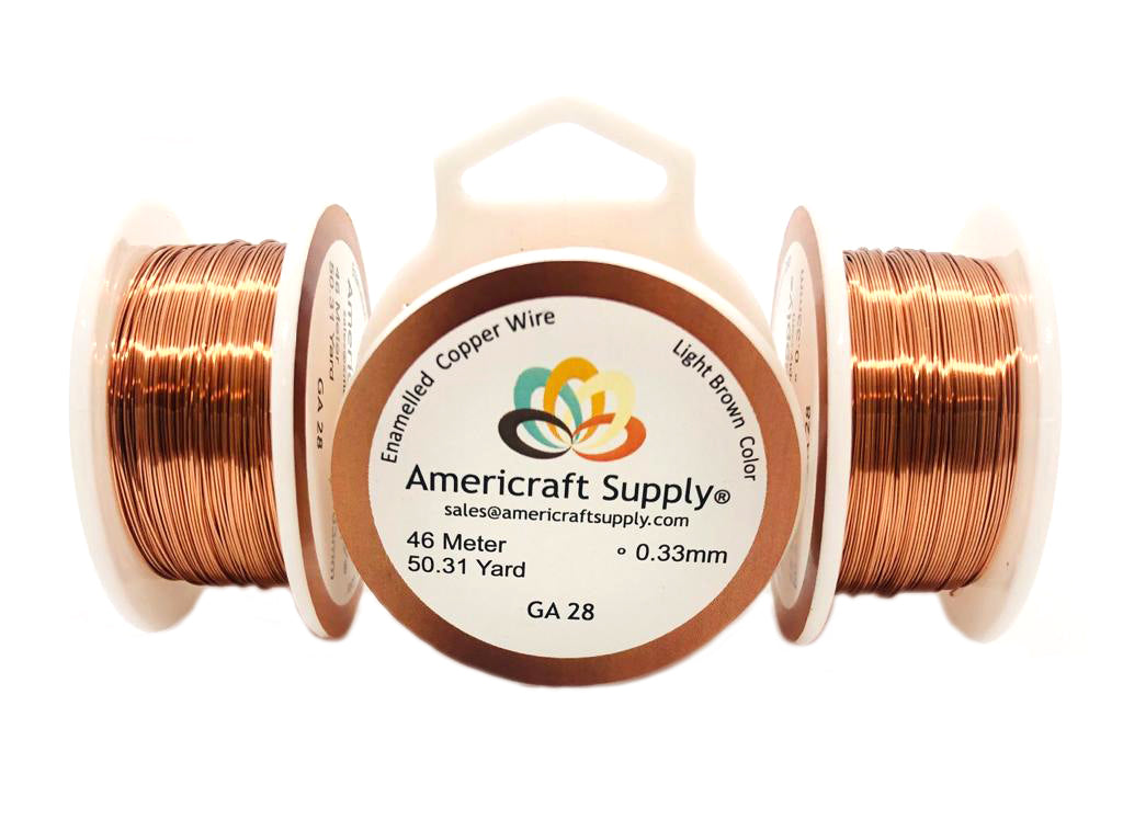 Natural Copper with enamel Color GA 28, GA 30, GA 32  Brand AMERICRAFT SUPPLY